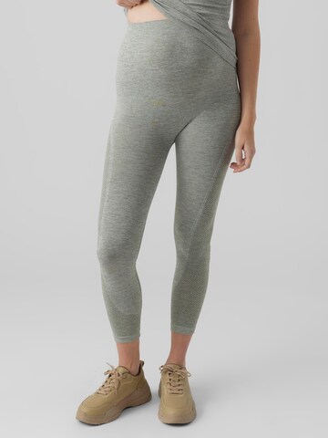 MAMALICIOUS - Skinny Leggings 'Vada' en gris: frente