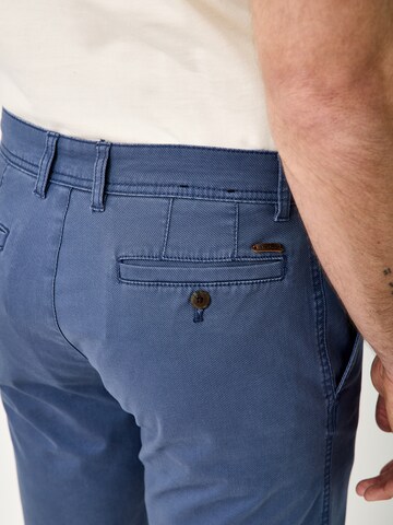 REDPOINT Slimfit Chinohose in Blau