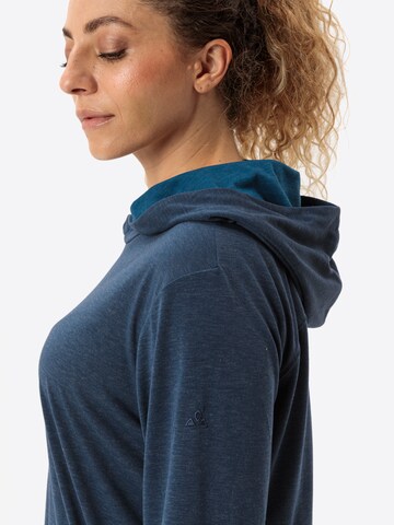 VAUDE Sweatshirt 'Mineo LS HO' in Blauw