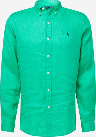 Polo Ralph Lauren Button Up Shirt in Green: front