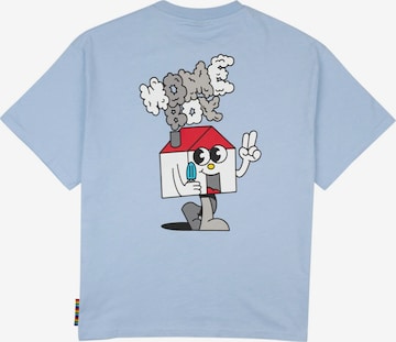 T-Shirt 'Screaming Face' HOMEBOY en bleu