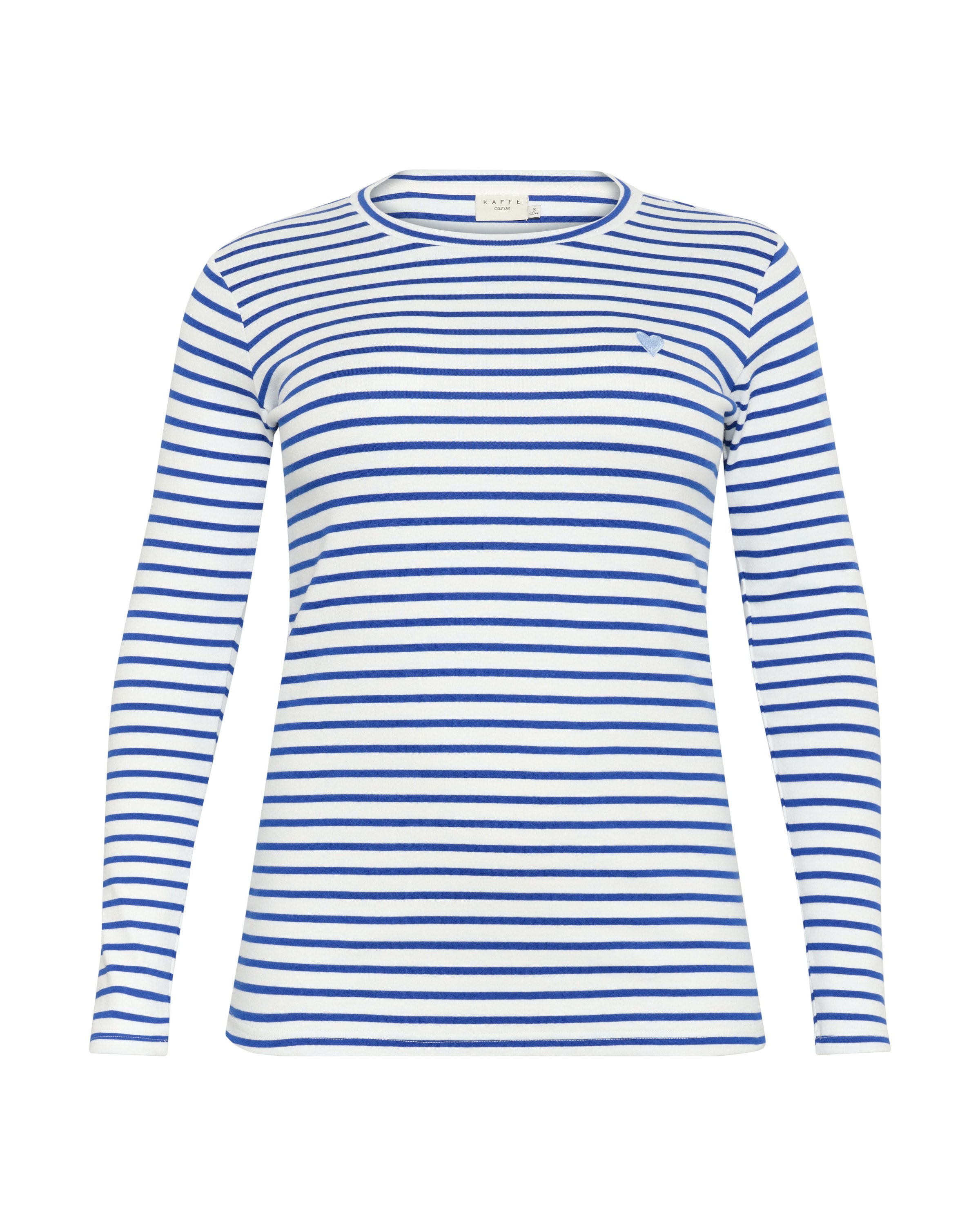 KAFFE CURVE Póló 'KCLia' - fehér: elől