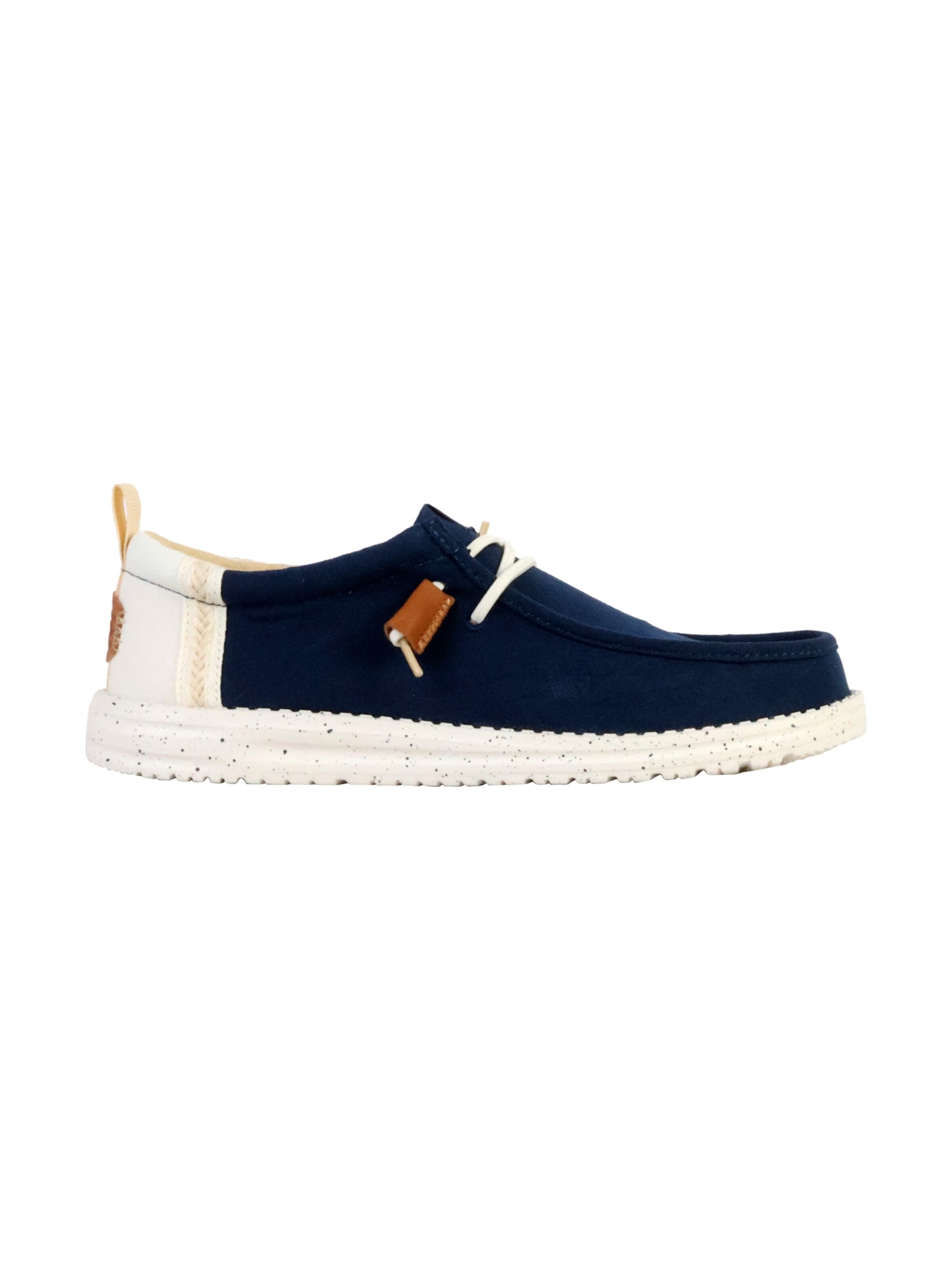 Slipper 'Schnür-Mokassin „Wally Craft Linen“' di HEY DUDE in blu