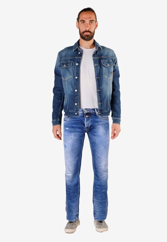 Le Temps Des Cerises Regular Jeans '700/11' in Blauw