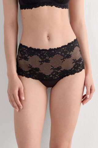 INTIMISSIMI Slip 'Pretty Flowers' in Schwarz: Vorderseite