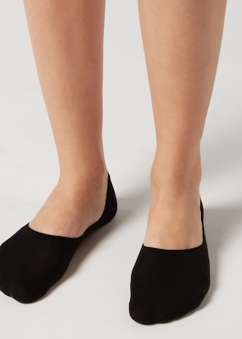 CALZEDONIA Ankle Socks in Black: front