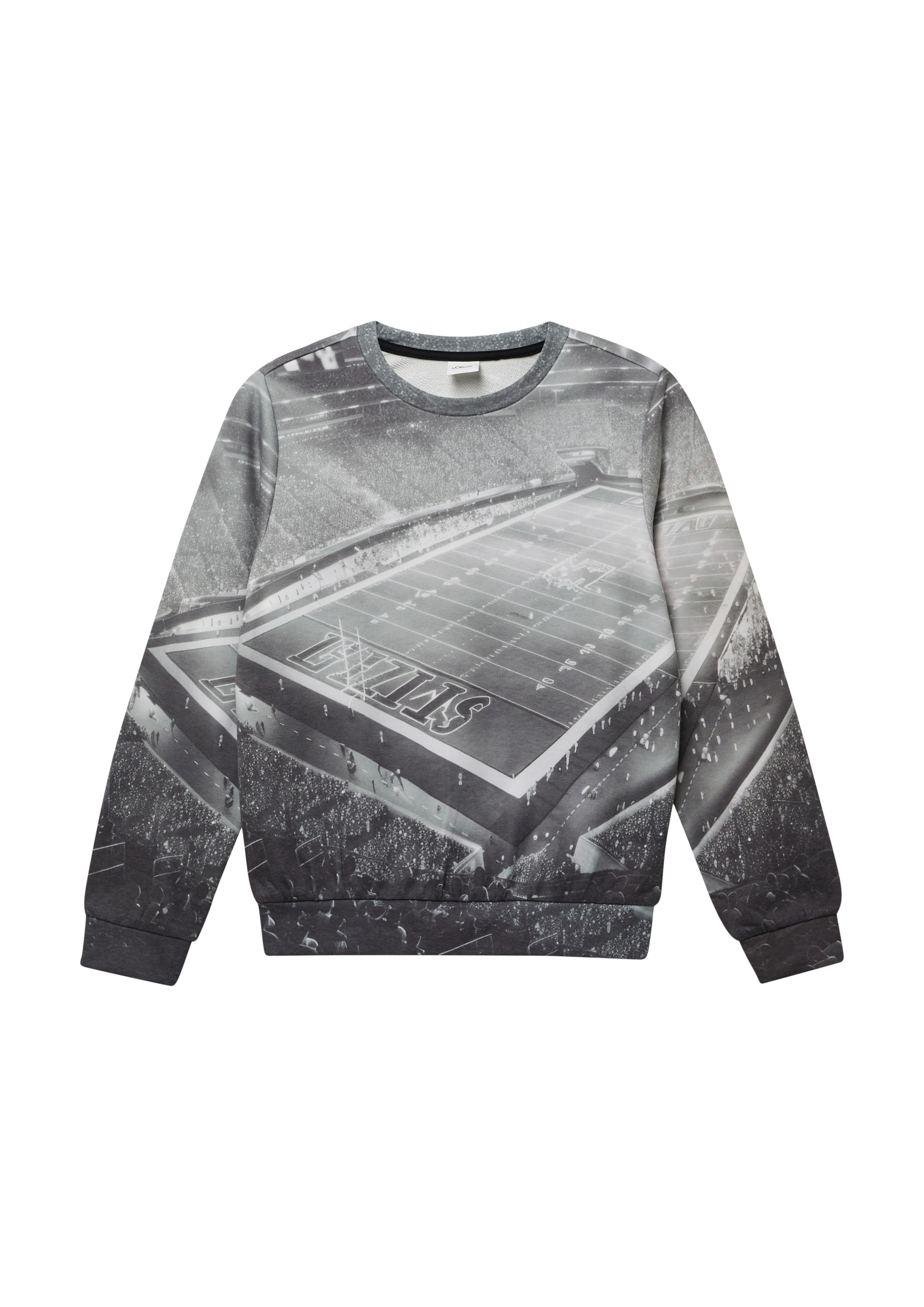 Sweat-shirt s.Oliver en noir : devant