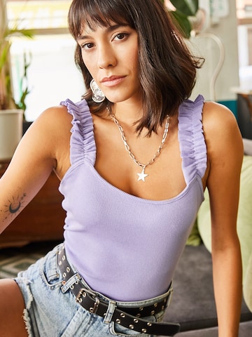 olalook Top in Lila: Vorderseite