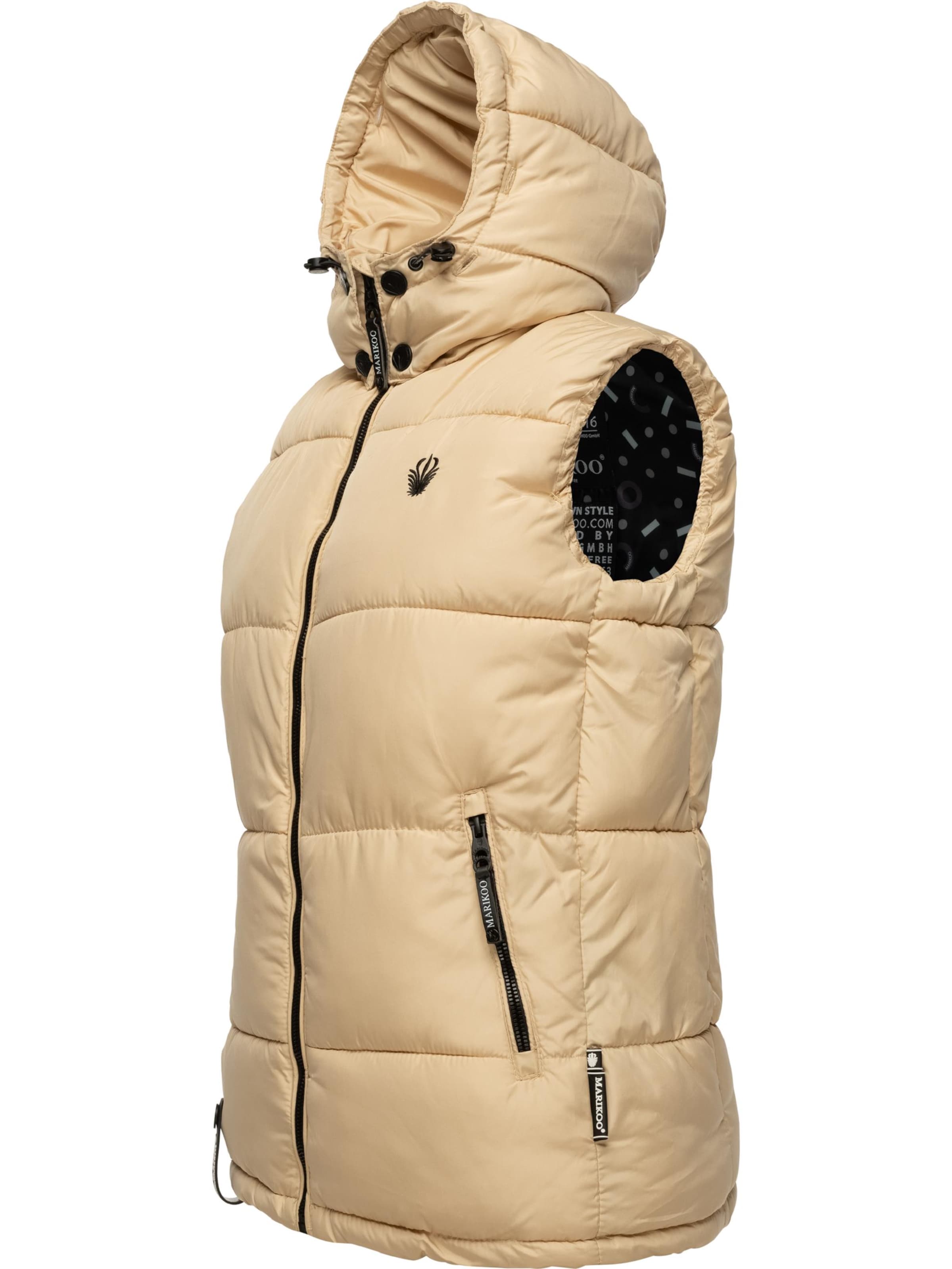 MARIKOO Väst 'Eisflöckchen' i beige: framsida