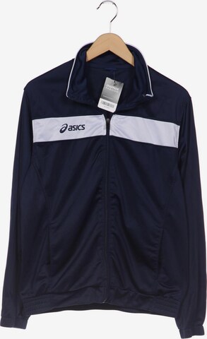 ASICS Sweatshirt & Zip-Up Hoodie in L in Blue: front