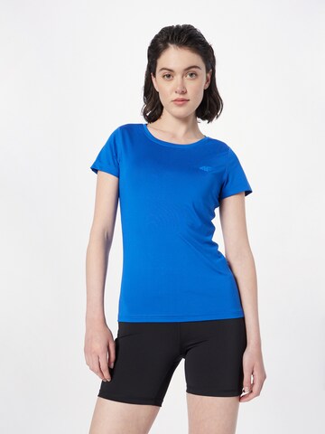 4F Functioneel shirt in Blauw: voorkant