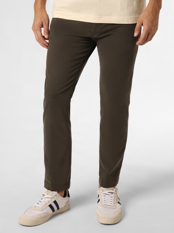 DRYKORN Slim fit Chino Pants ' Krew_2 ' in Green: front