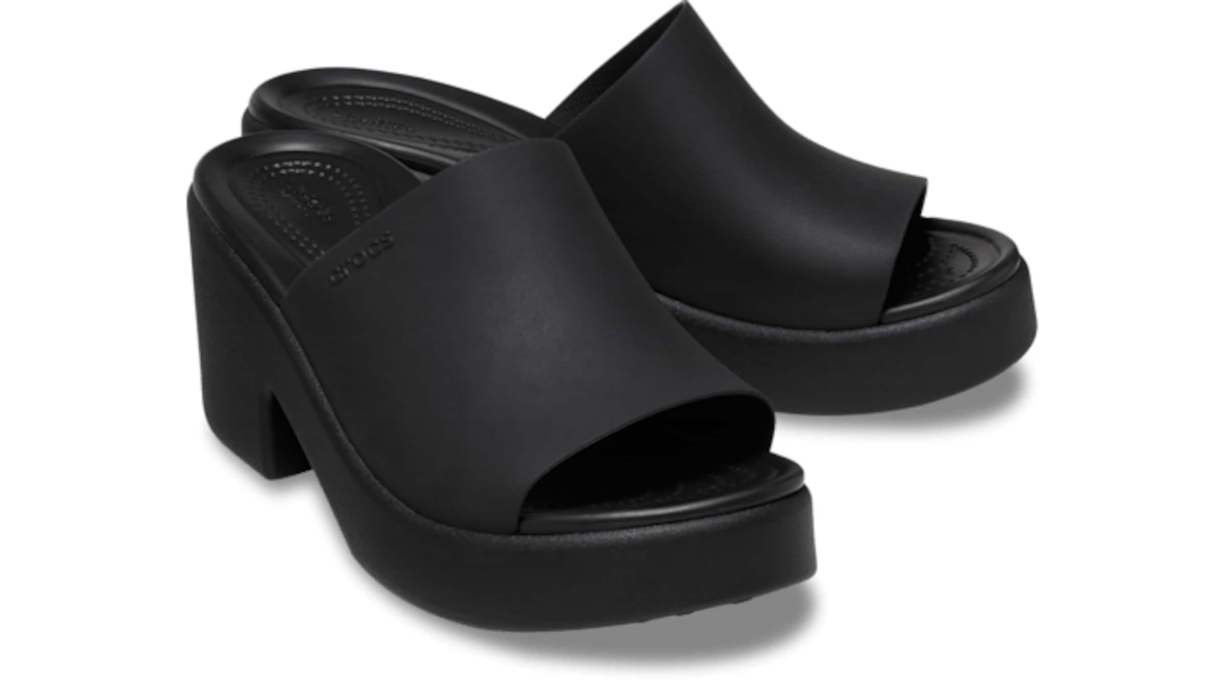 Crocs Plätu 'Brooklyn', värv must