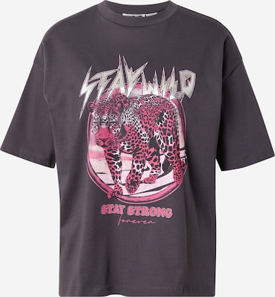 Noisy may Paita 'NMKARLA' värissä tummanharmaa / vaaleanpunainen / musta / hopea, Tuotenäkymä