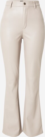 River Island Flared Pants in Beige: front