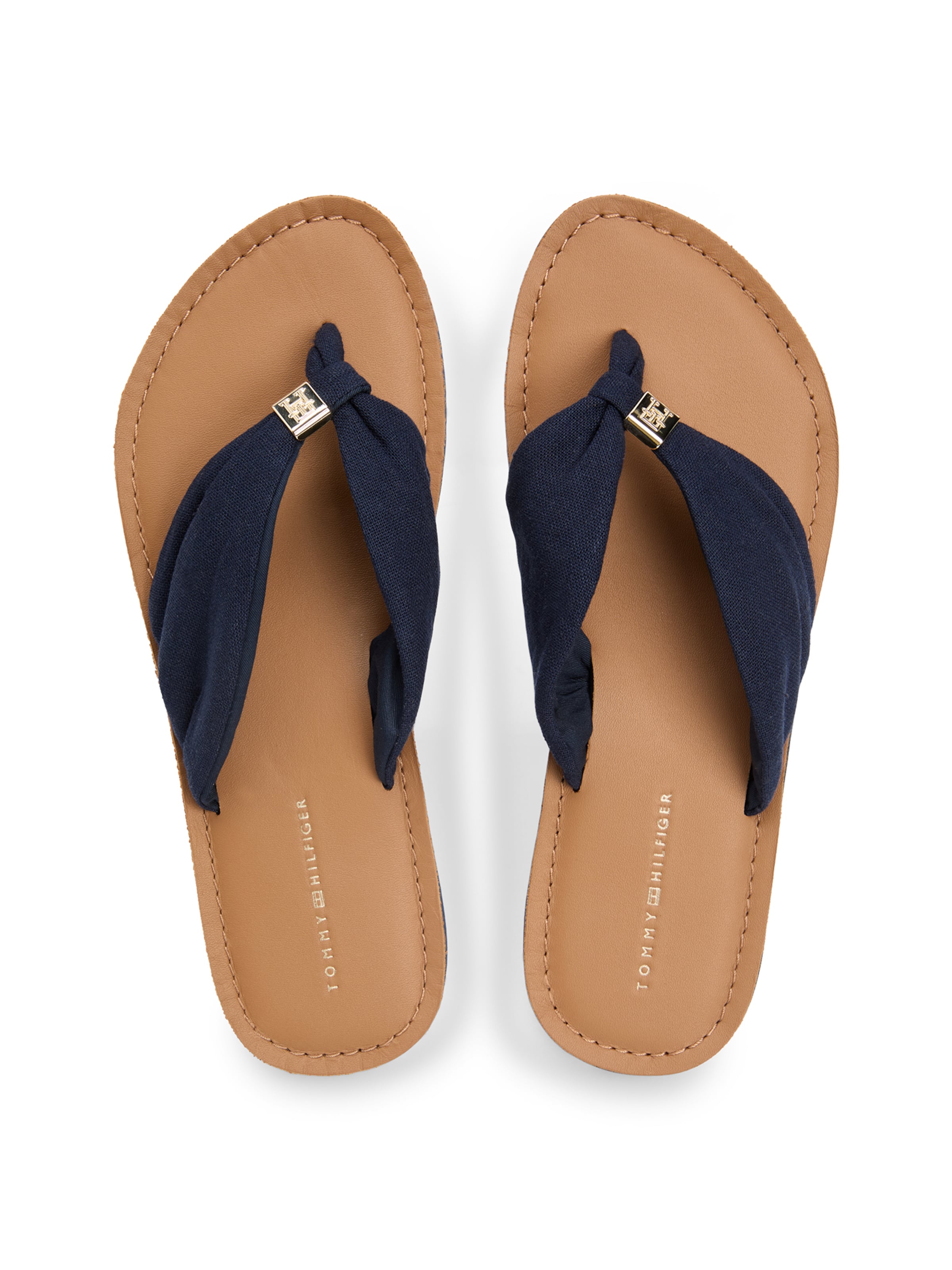 TOMMY HILFIGER Ujjelválasztó-pántos szandál - kék