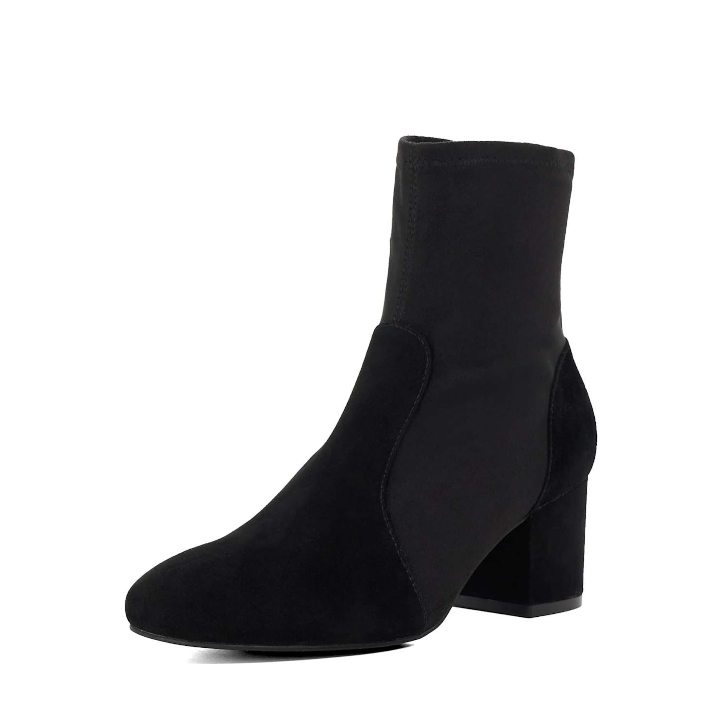 Bottines Dune LONDON en noir : devant
