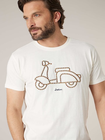 T-Shirt 'MOTORETA' Deeluxe en blanc