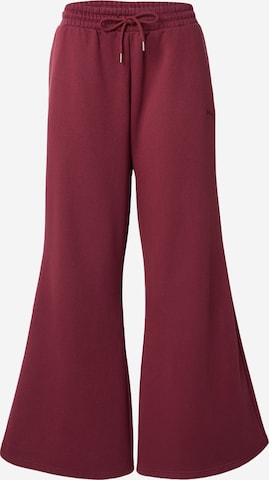 Wide Leg Pantalon de sport 'Her' PUMA en rouge : devant