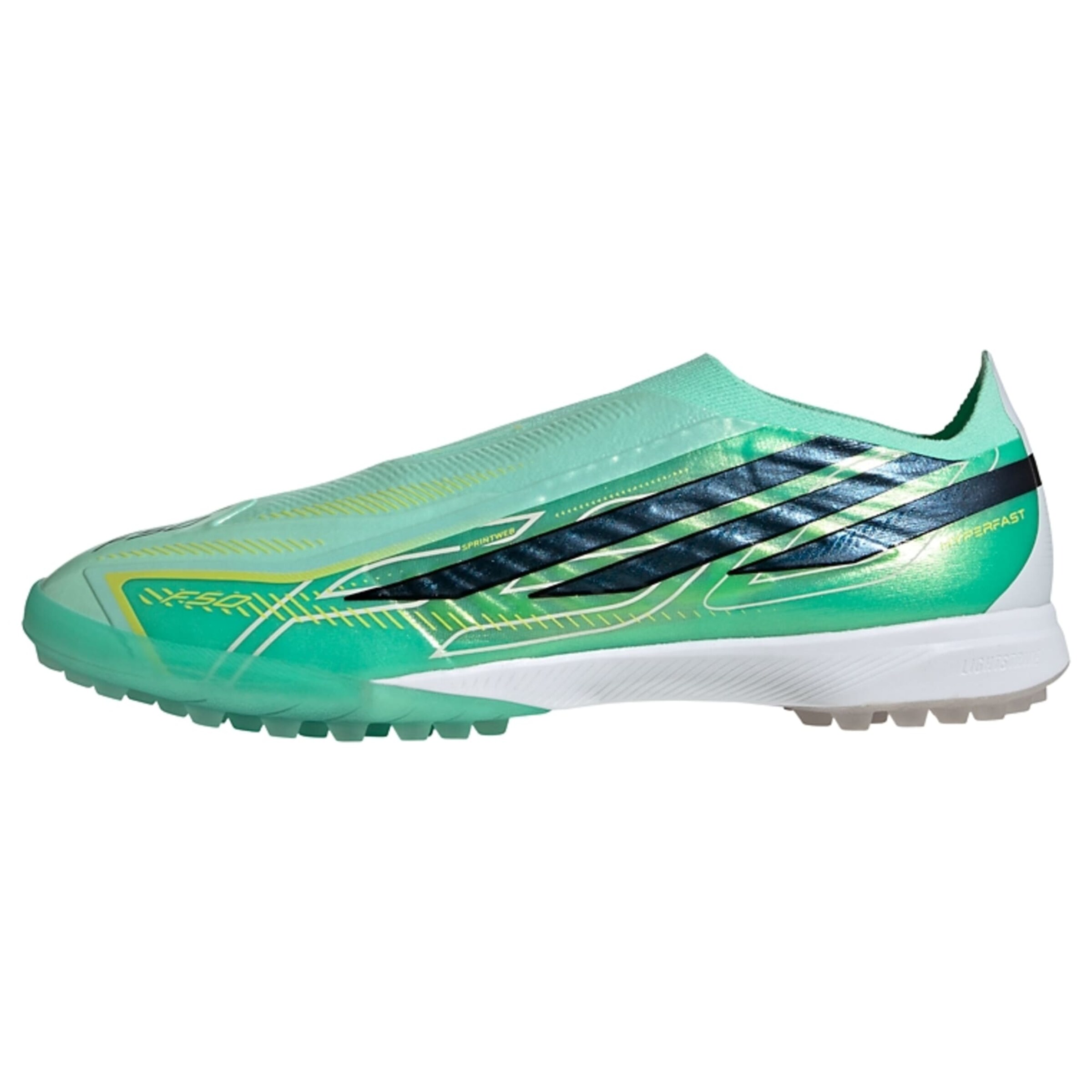 Chaussure de foot 'F50 Hyperfast Pro' ADIDAS PERFORMANCE en vert : devant