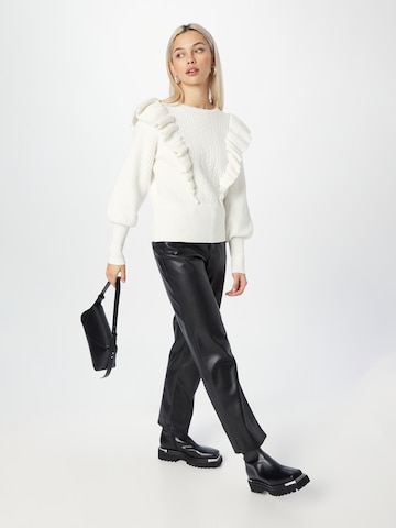 BRUUNS BAZAAR Sweater 'Simona Catalia' in White