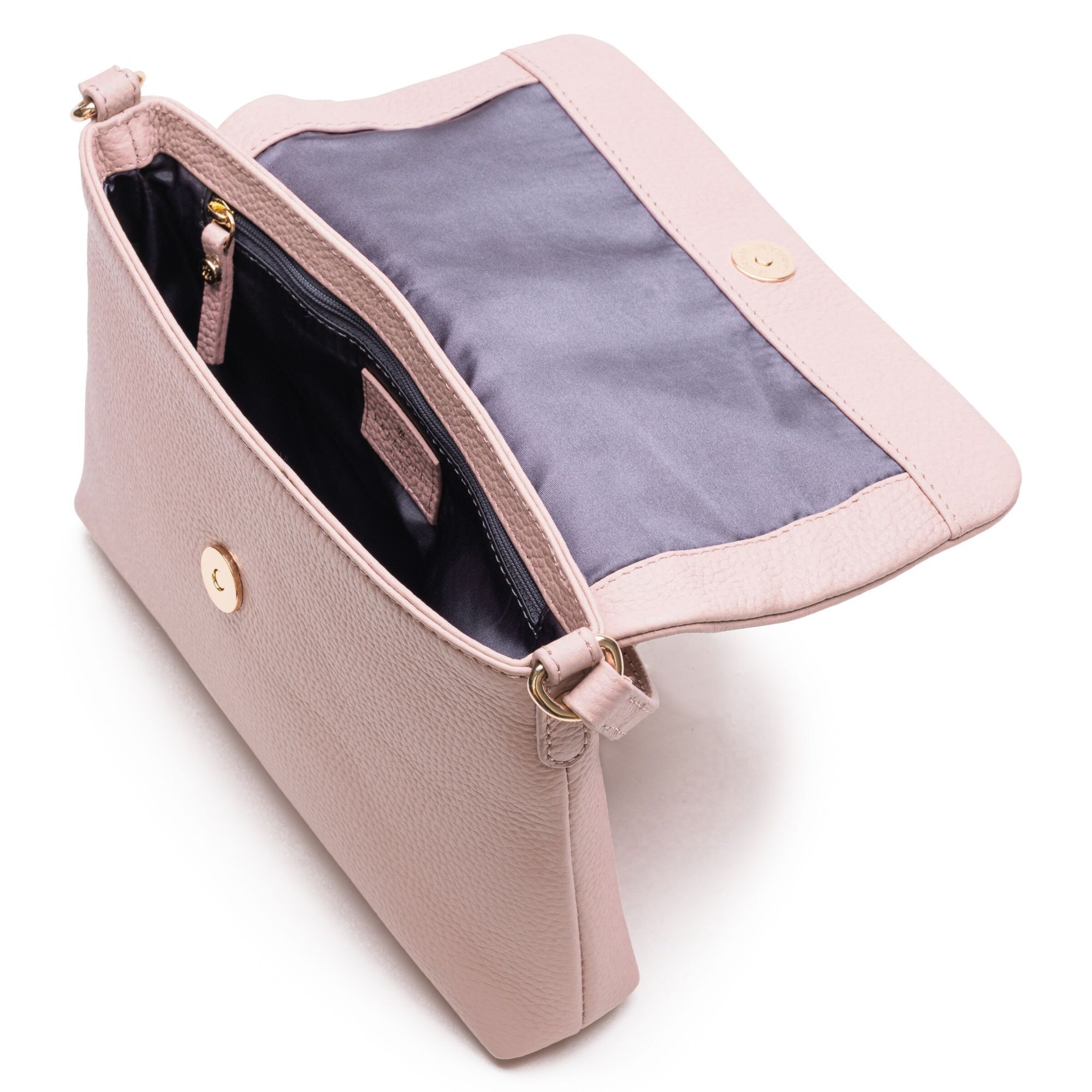 Borsa a tracolla 'Bologna Leather' di Lazarotti in rosa