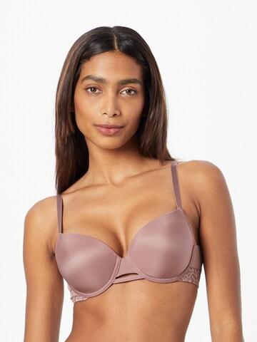 TRIUMPH T-shirt Bra 'Vivid Spotlight' in Brown: front