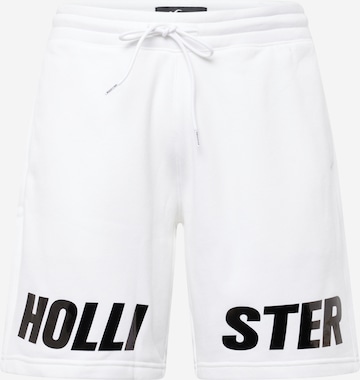 HOLLISTER Παντελόνι σε λευκό: μπροστά