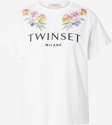 T-shirt Twinset en blanc : devant