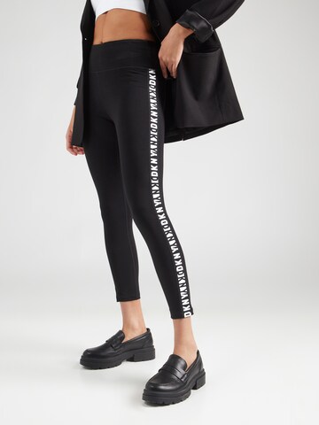 DKNY Performance Skinny Športne hlače | črna barva: sprednja stran