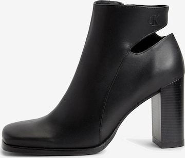 Calvin Klein Jeans - Botas de tobillo en negro: frente