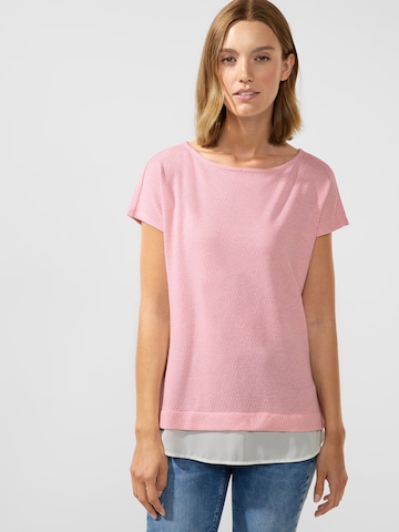 STREET ONE Shirt in Pink: front