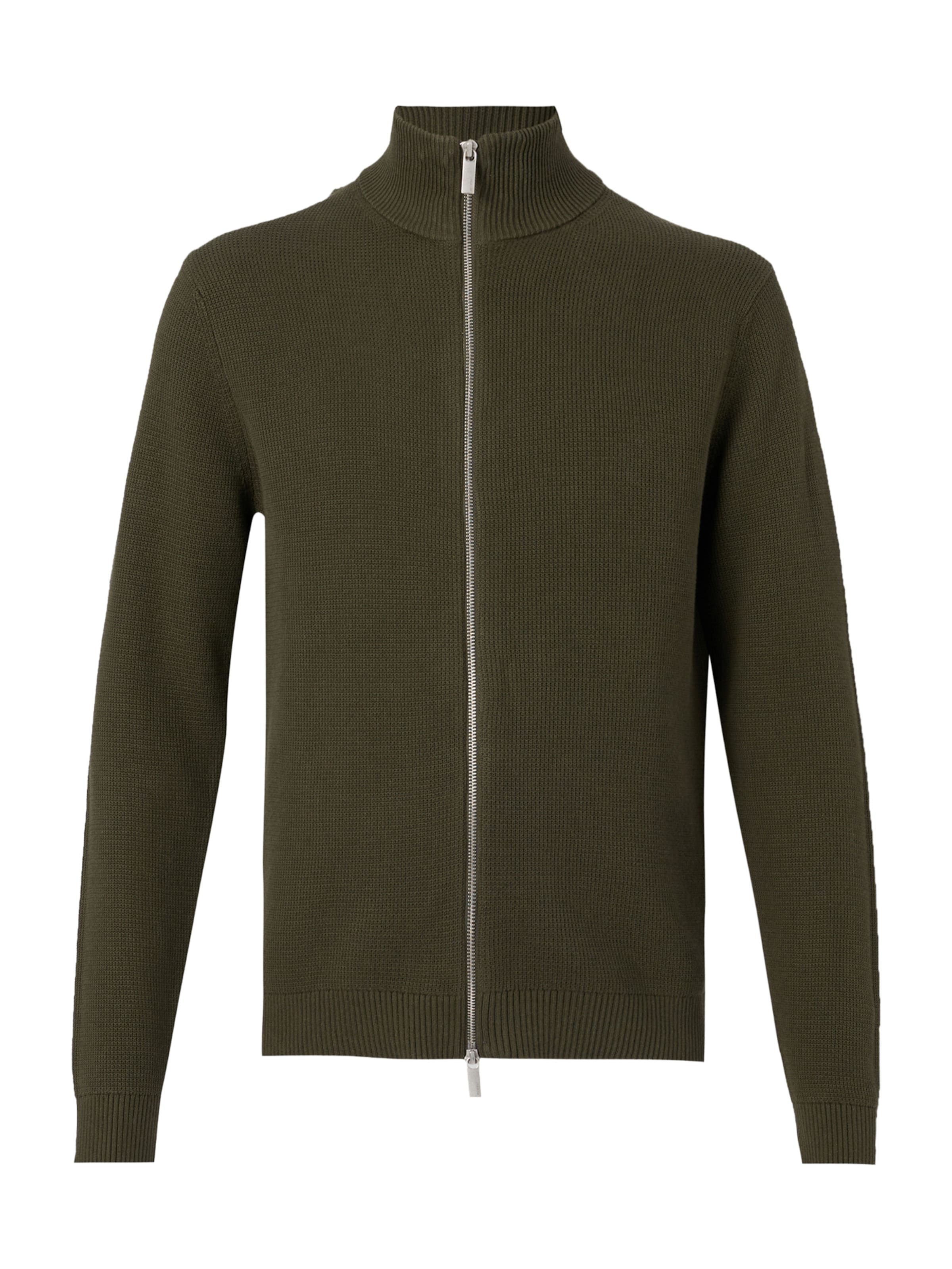 SELECTED Strickjacke 'SLHDane' in Grün: Vorderseite