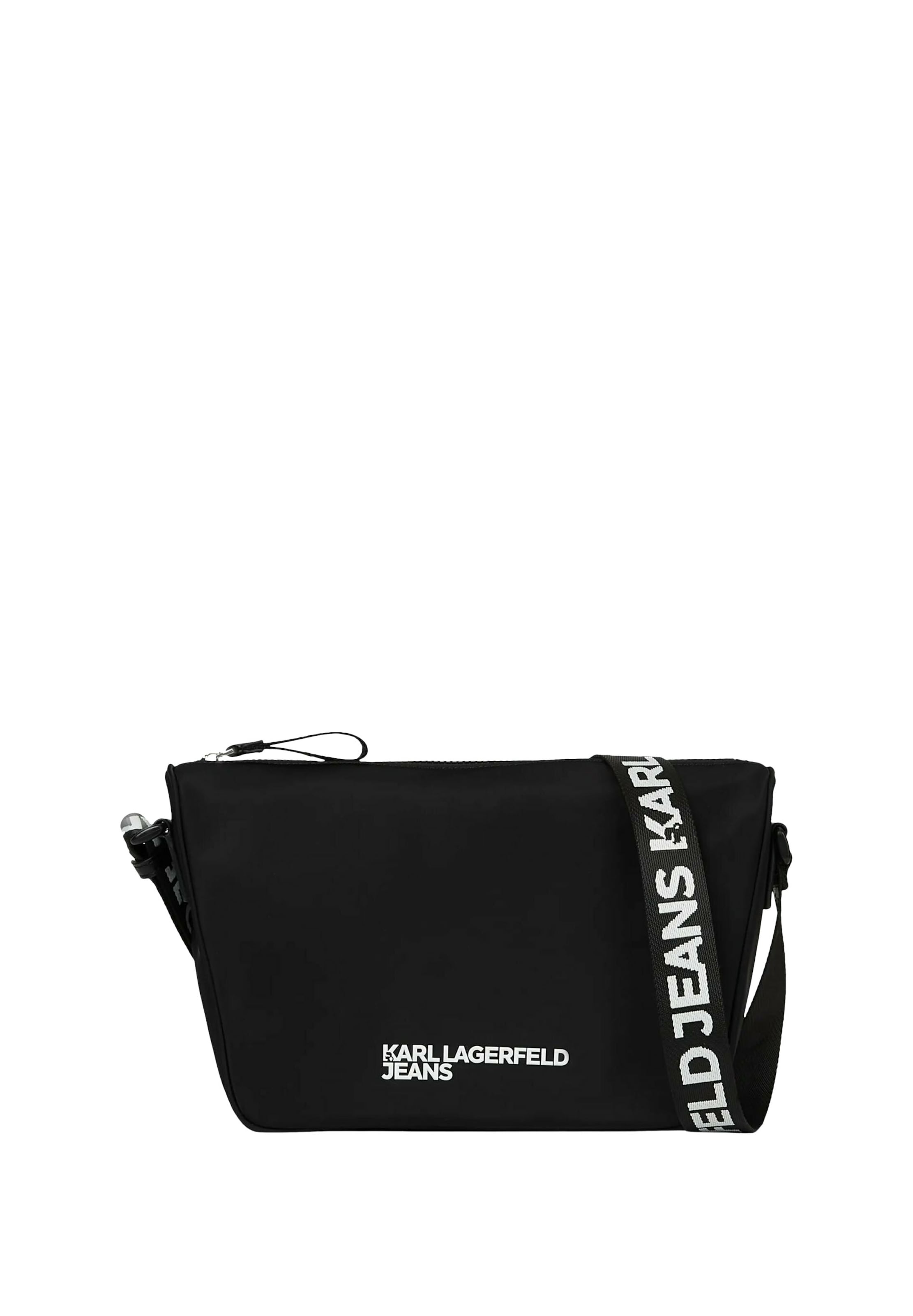 KARL LAGERFELD JEANS - Bolso de hombro en negro: frente