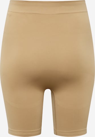 ONLY Carmakoma Skinny Shorts in Beige