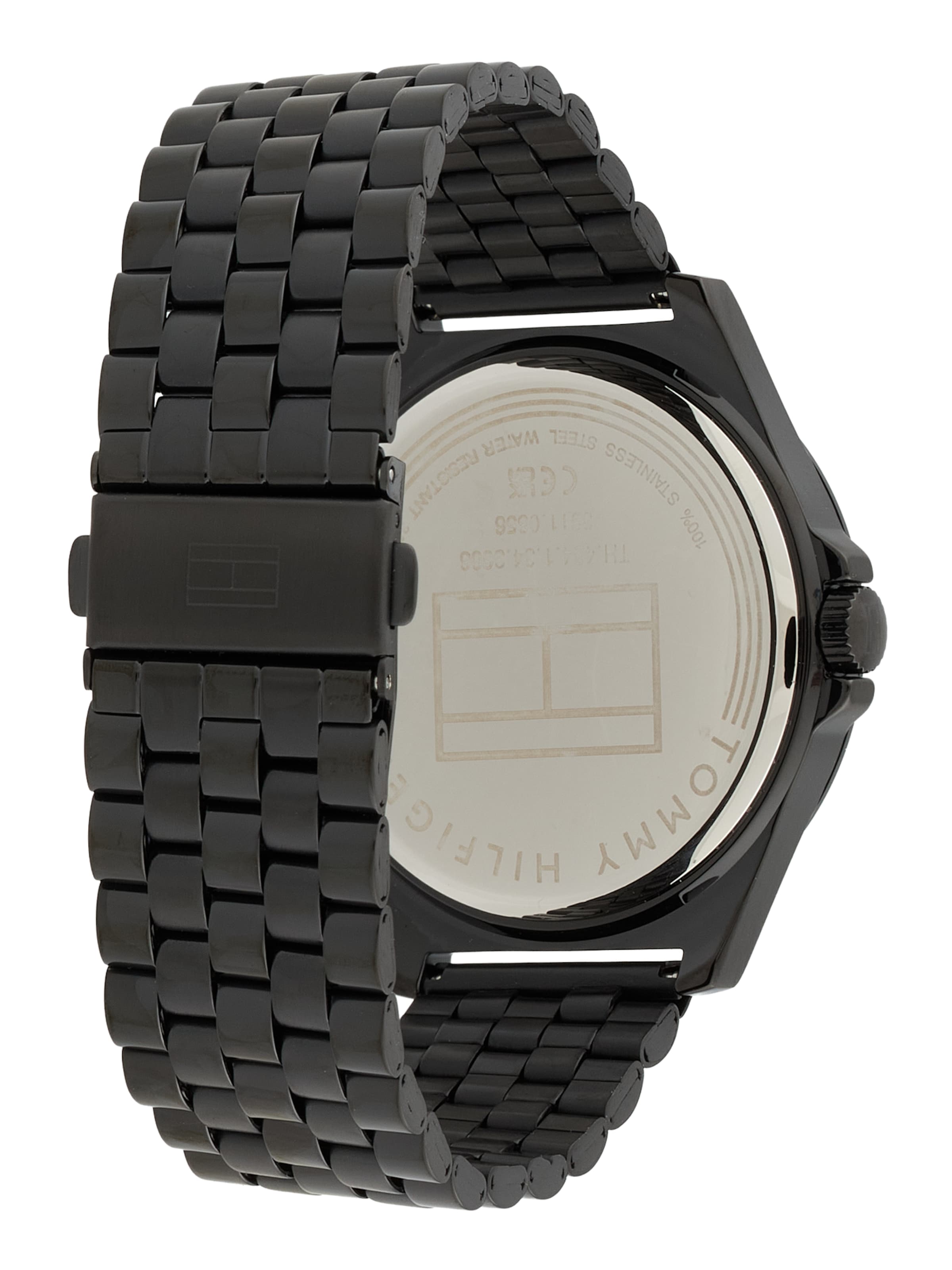TOMMY HILFIGER Analog watch 'NORRIS' in Black