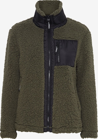 Oxmo Fleece Jacket 'Elin' in Green: front