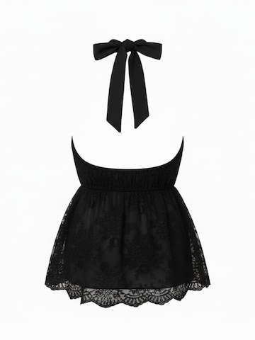 WEARABLE STORIES Top 'Lace' in Zwart