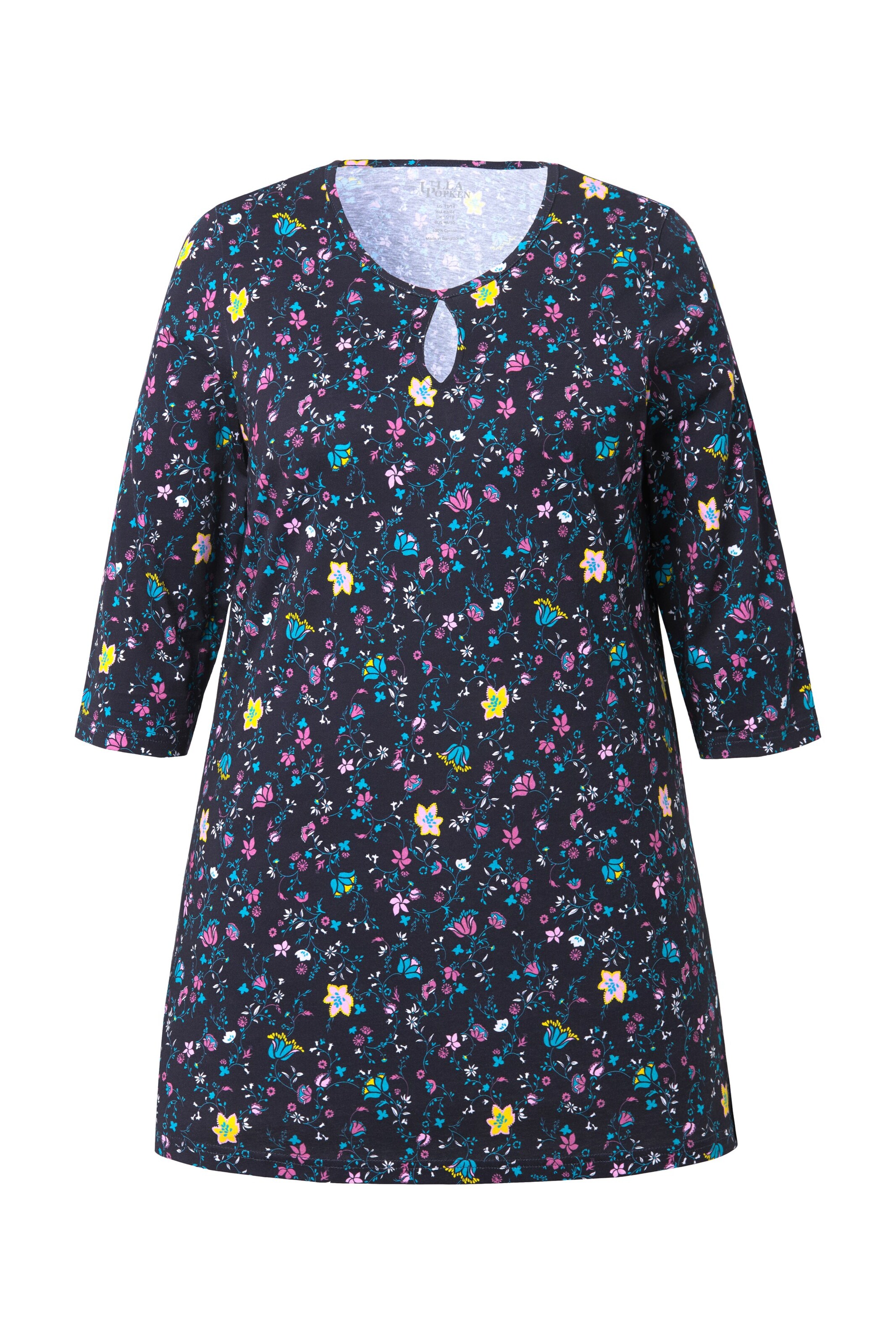 Ulla Popken Shirt in Schwarz: Vorderseite