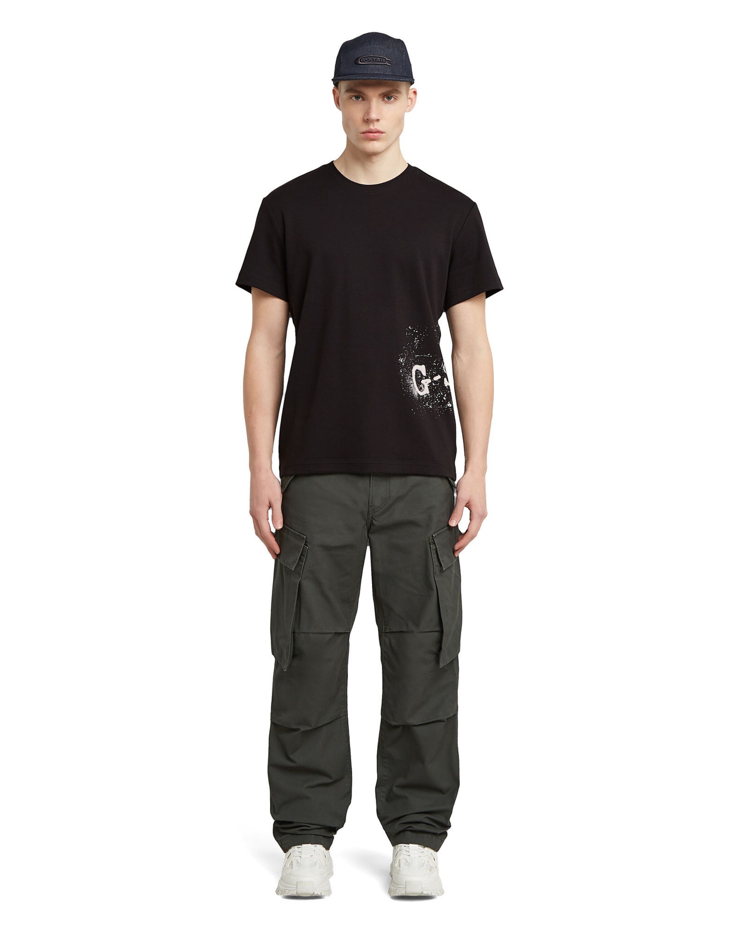 G-STAR Wide leg Cargo Pants in Grey
