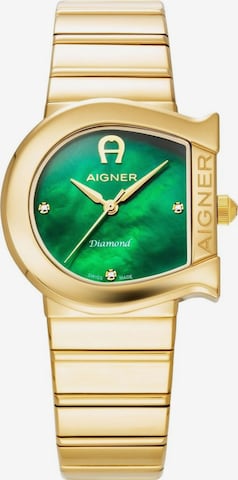 AIGNER Analoguhr 'Matera' in Grün: Vorderseite