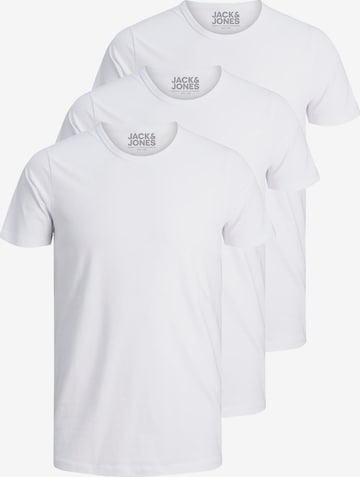 JACK & JONES T-Shirt 'JJO-Neck' in Weiß: Vorderseite