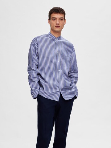 Fit confort Chemise SELECTED HOMME en bleu : devant