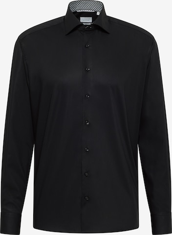 ETERNA Regular Fit Hemd in Schwarz: Vorderseite