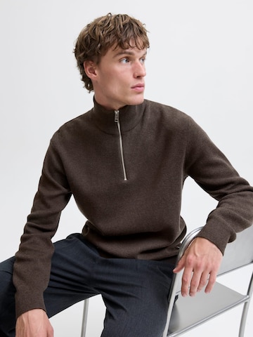 JACK & JONES Sweater 'Blamilano' in Brown