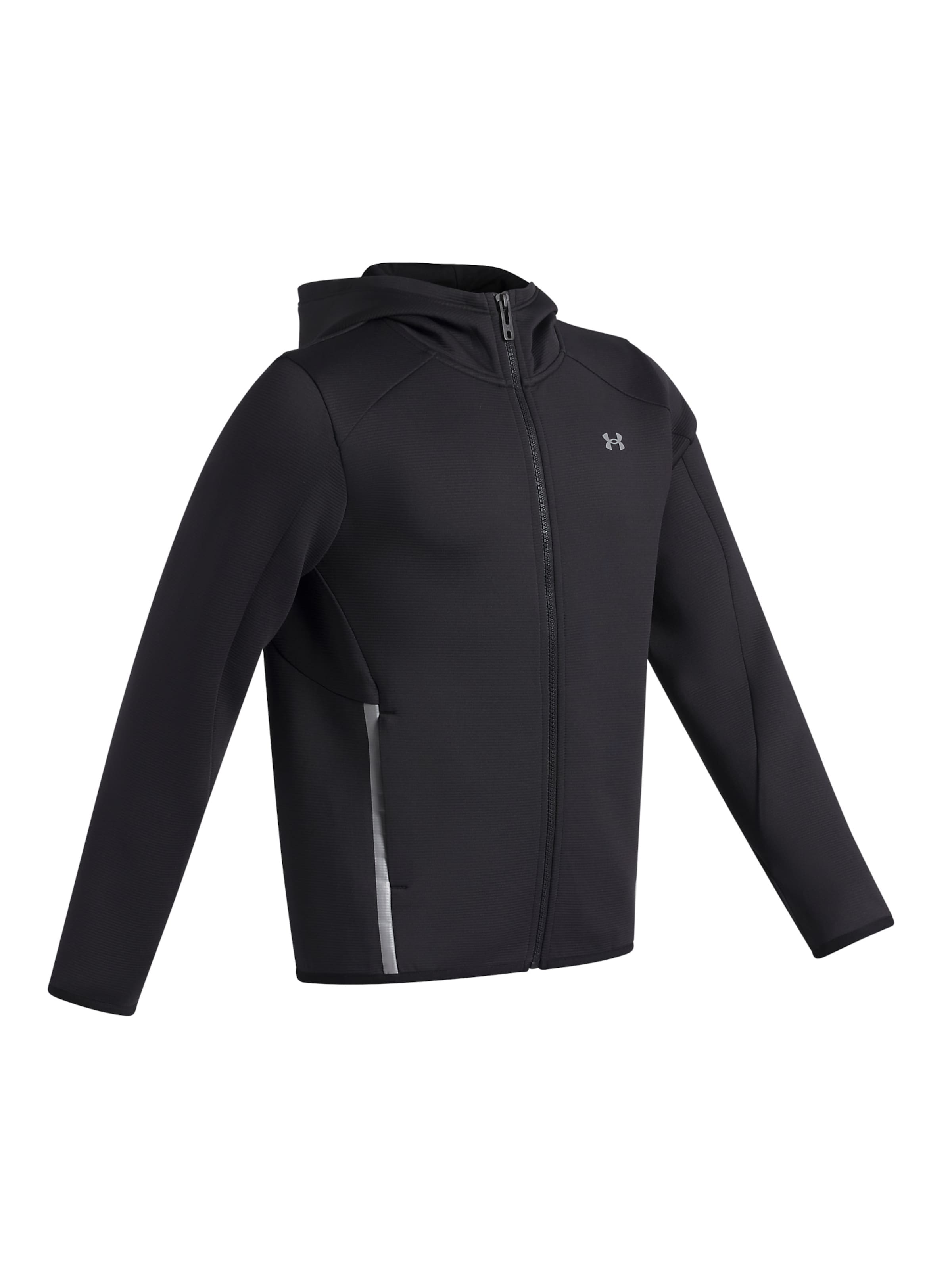 UNDER ARMOUR Athletic fleece jacket 'Unstoppable' in Black