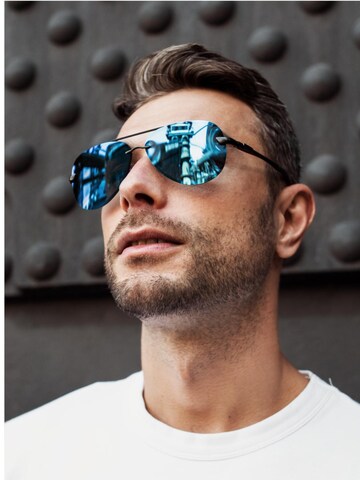 VEYREY Sunglasses 'Pilotenbrille Sonnenbrillen Laudin' in Blue