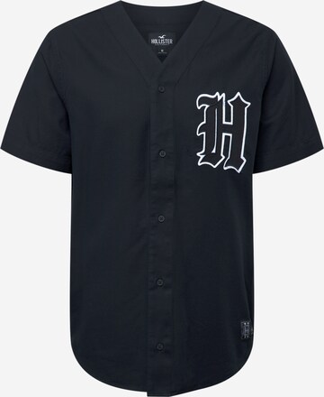 HOLLISTER Regular fit Button Up Shirt in Black: front