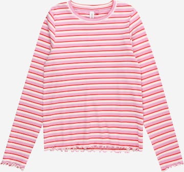 Vero Moda Girl T-shirt 'HELLE' i rosa: framsida
