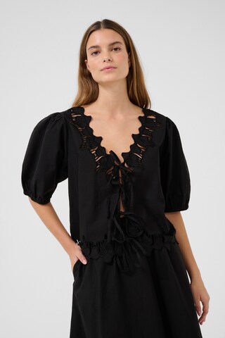 KAREN BY SIMONSEN Blouse 'KBVictoria' in Zwart: voorkant